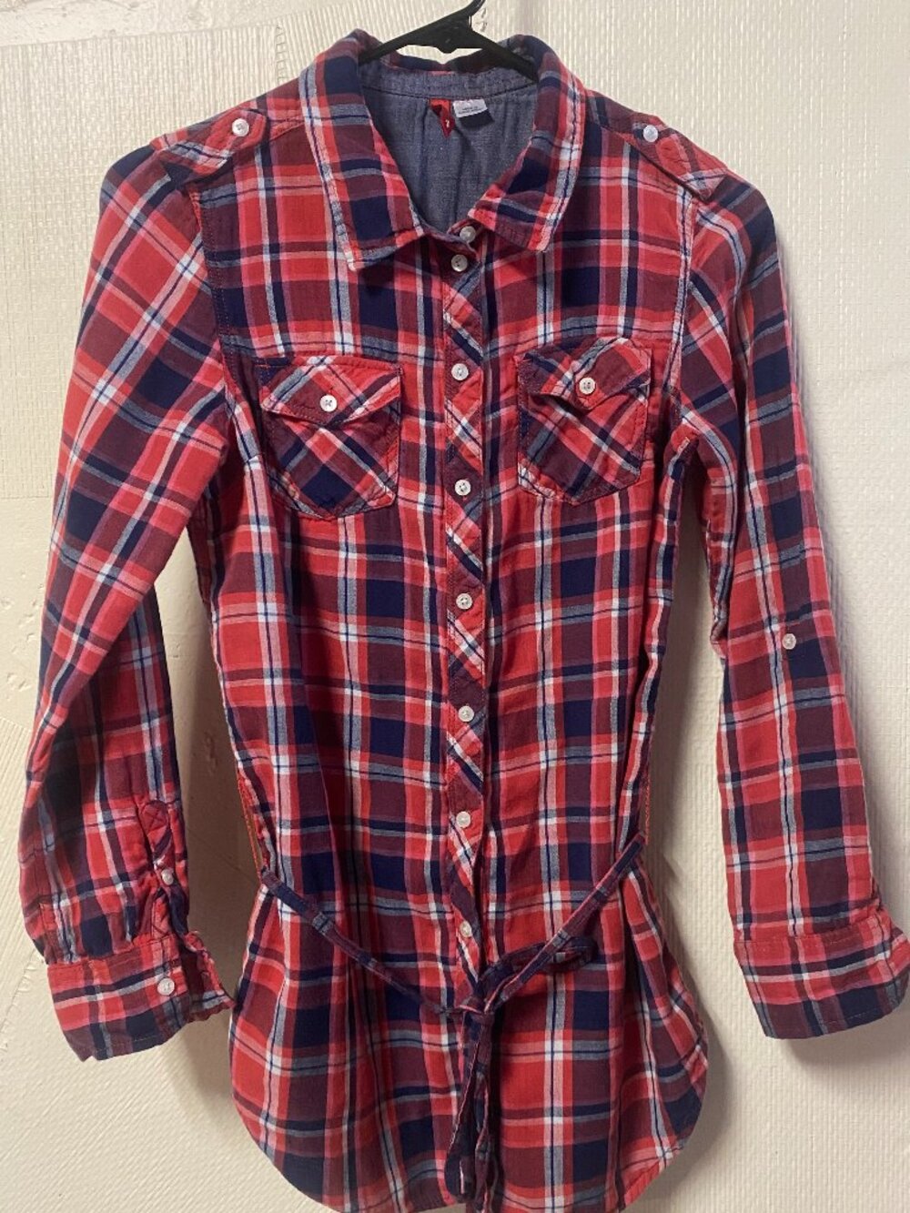 DIVIDED by H&M Women's 100% Cotton Flannel, Size 4 - C000112